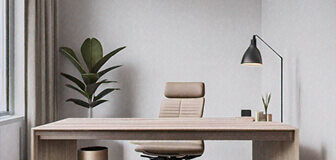 Office furniture setting